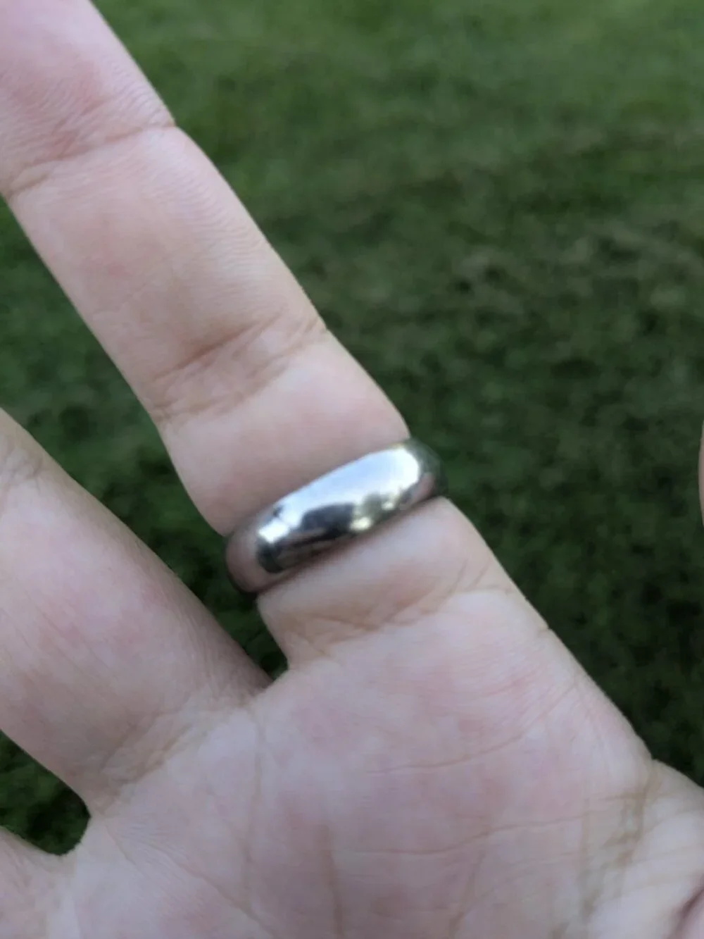 Vintage Solid Sterling Silver 925 Blue Lace Agate Handmade Ring Size 8.75